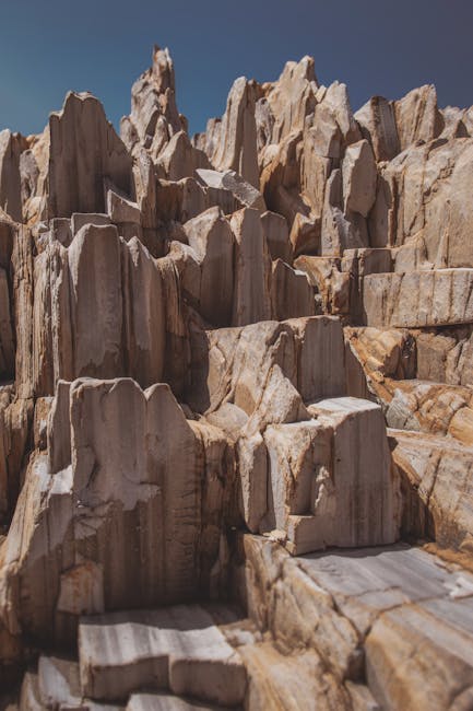 Geological rock formations and mountains
